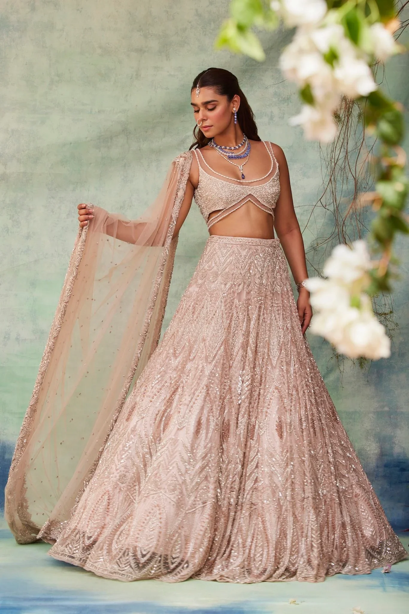 ADAH - Blush Pink Lehenga - Image 5