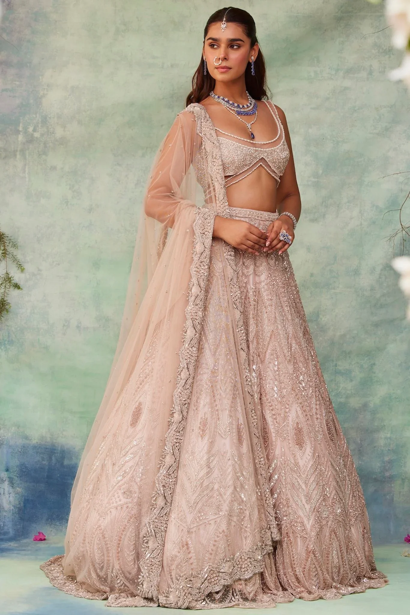 ADAH - Blush Pink Lehenga - Image 6