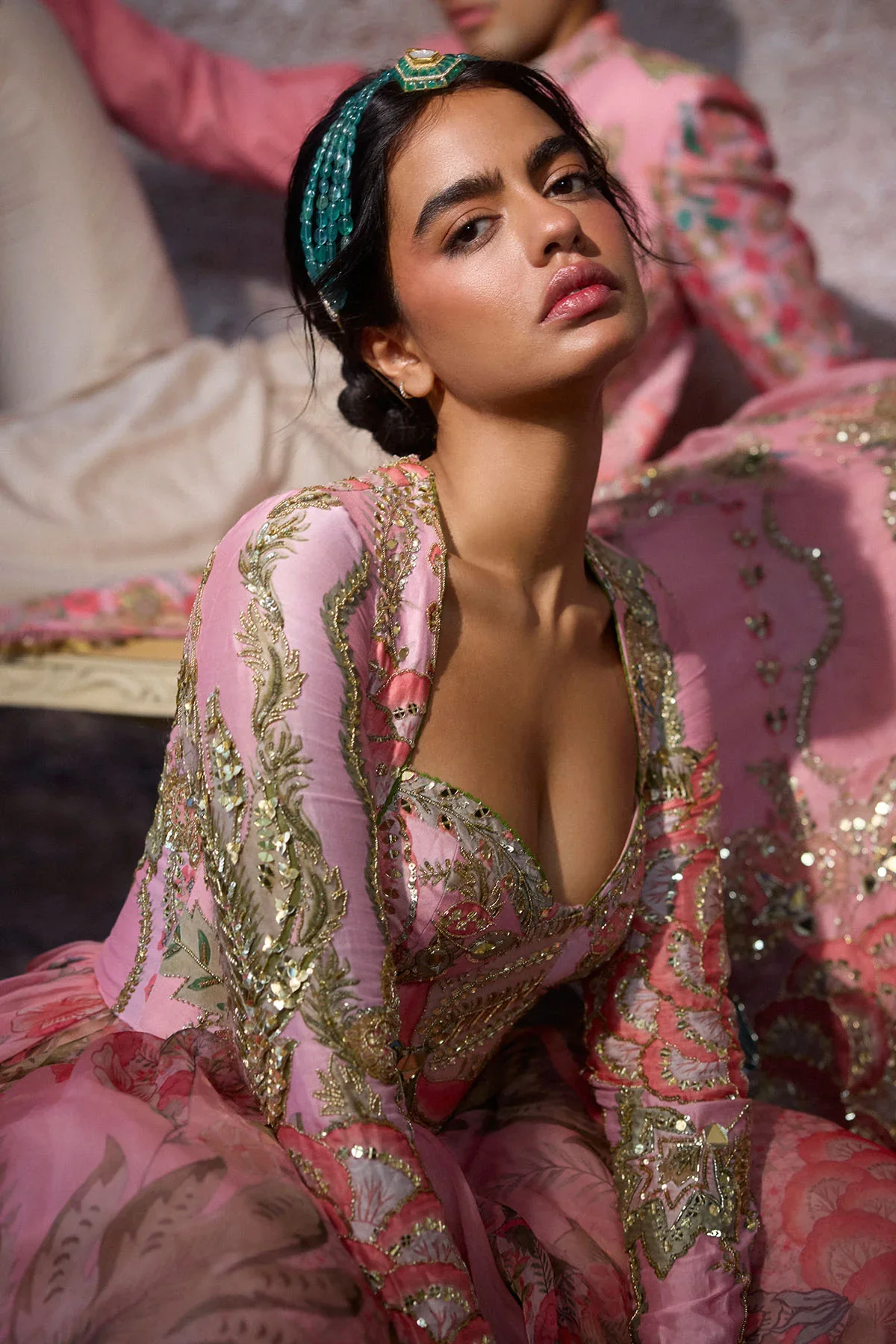ADIRA - Embridered Anarkali With Dupatta - Image 3