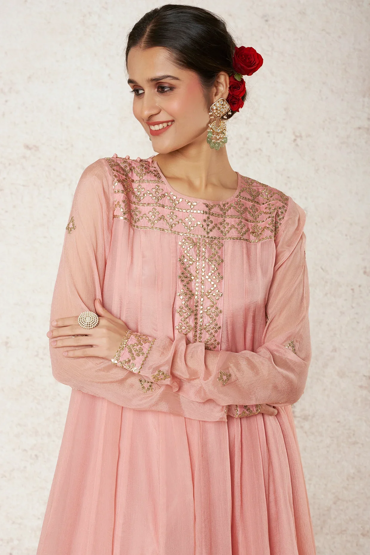 Ahana Ag Kurta With Dhoti - Image 3