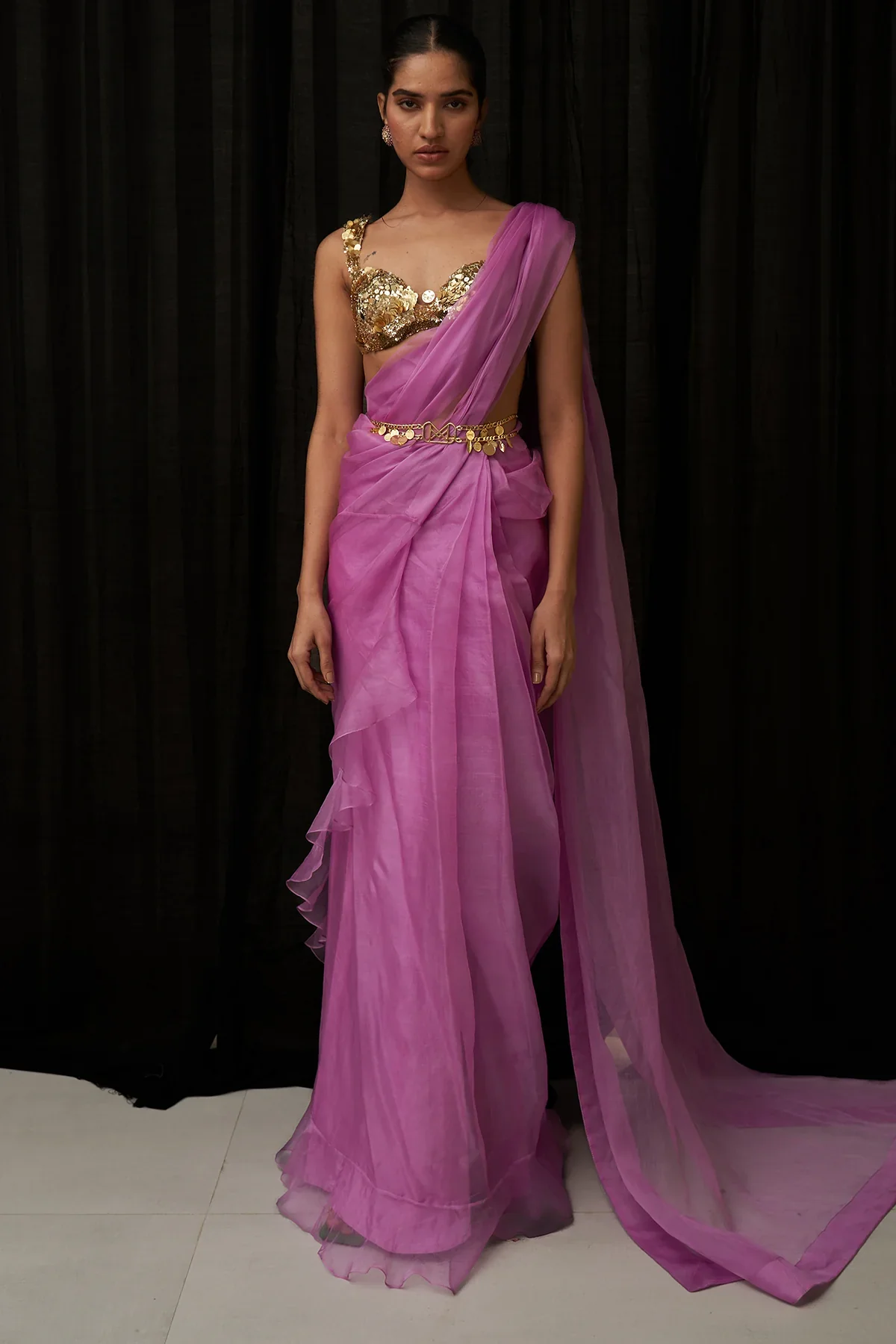 AKIRA - Lilac Pre Draped Saree