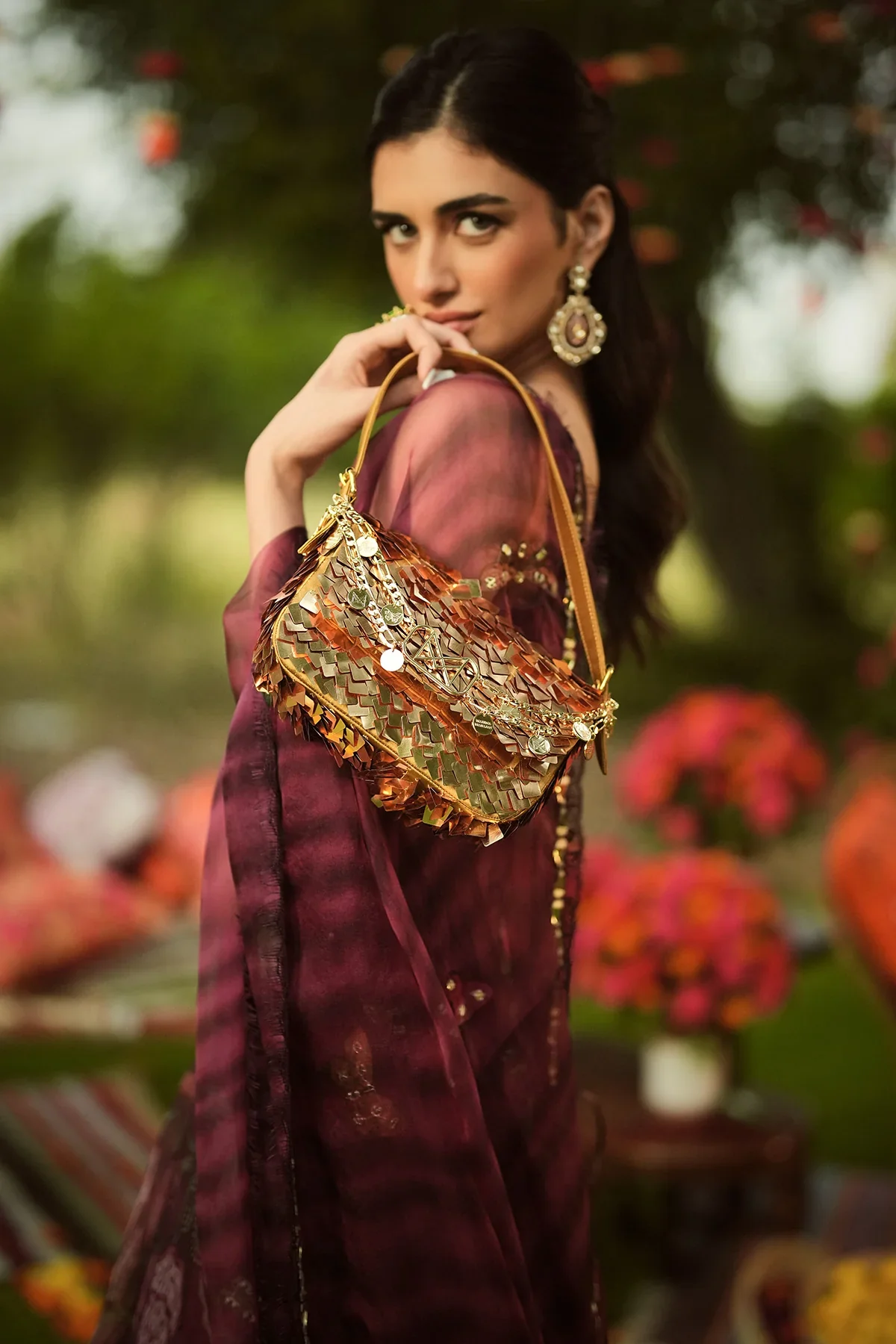 ALIA - Our Signature Corset Gown With Embroidered Dupatta - Image 3