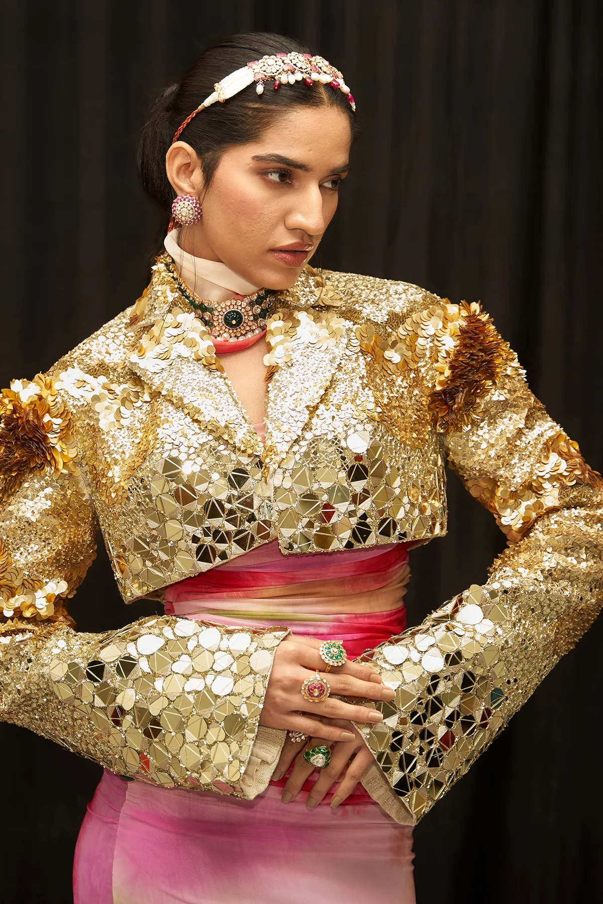 ALIZEH - Signature Gold Jacket - Image 6