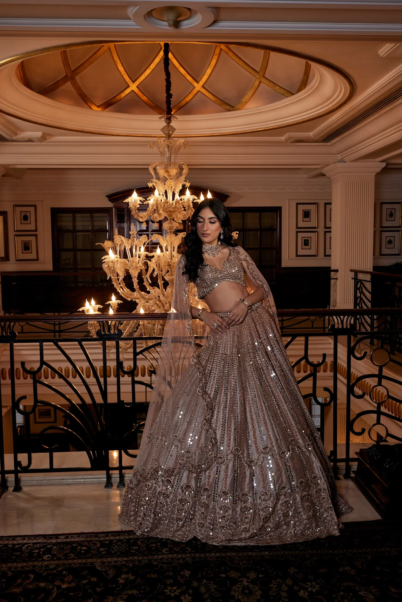 Allora - Hand Embroidered Lehenga Set - Image 6