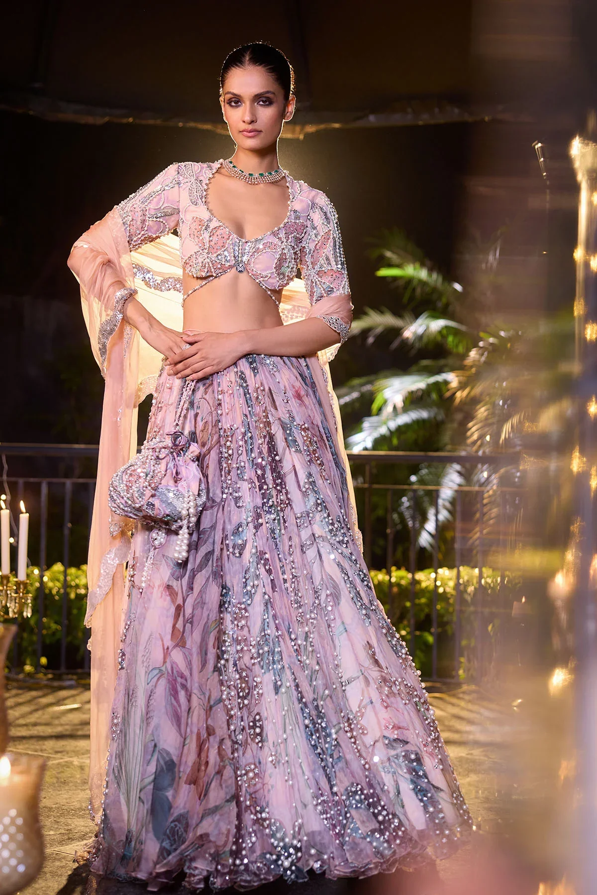 Amara - Heavy Hand Embroidered Lehenga Set