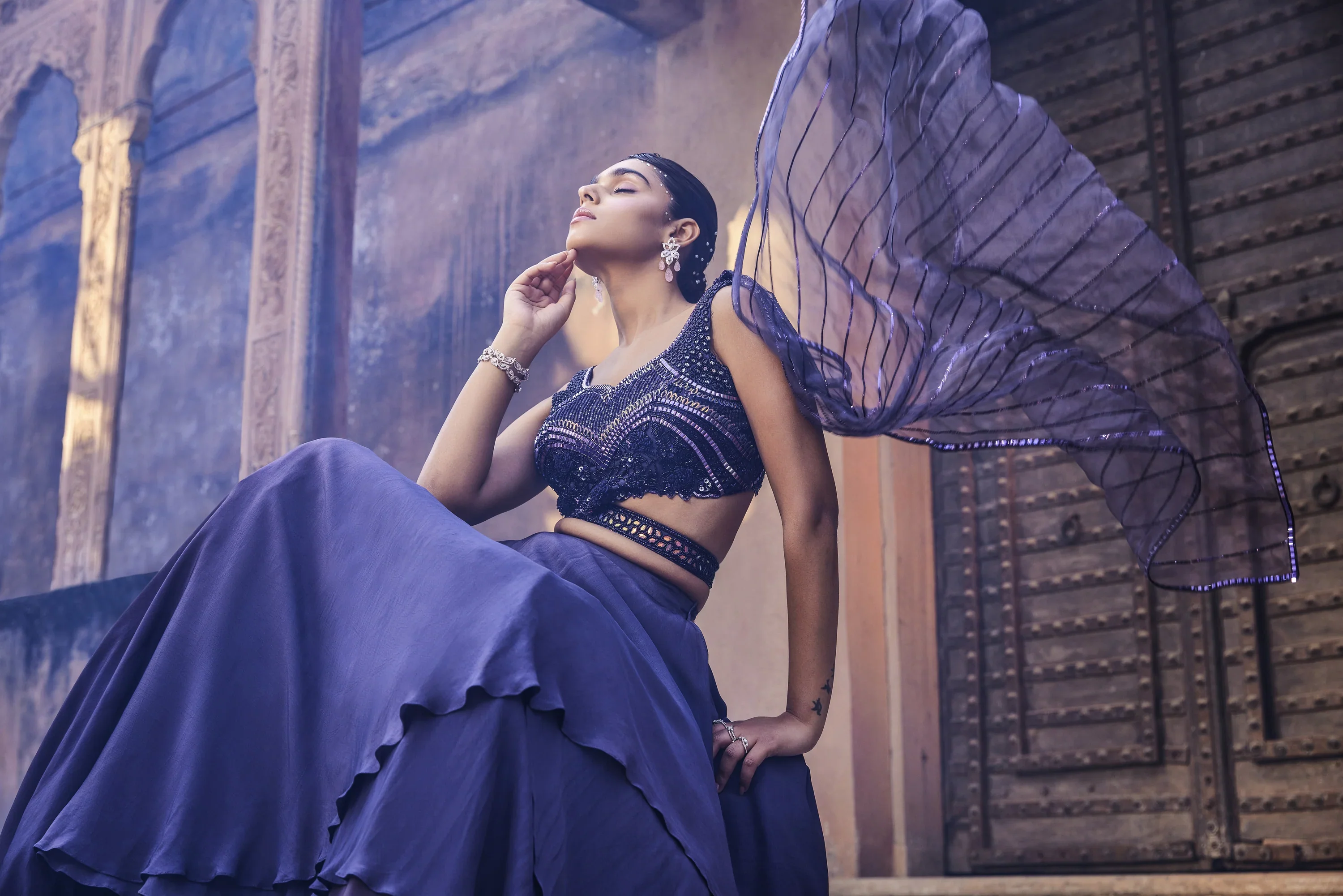Amethyst Purple Lehenga Set - Image 4