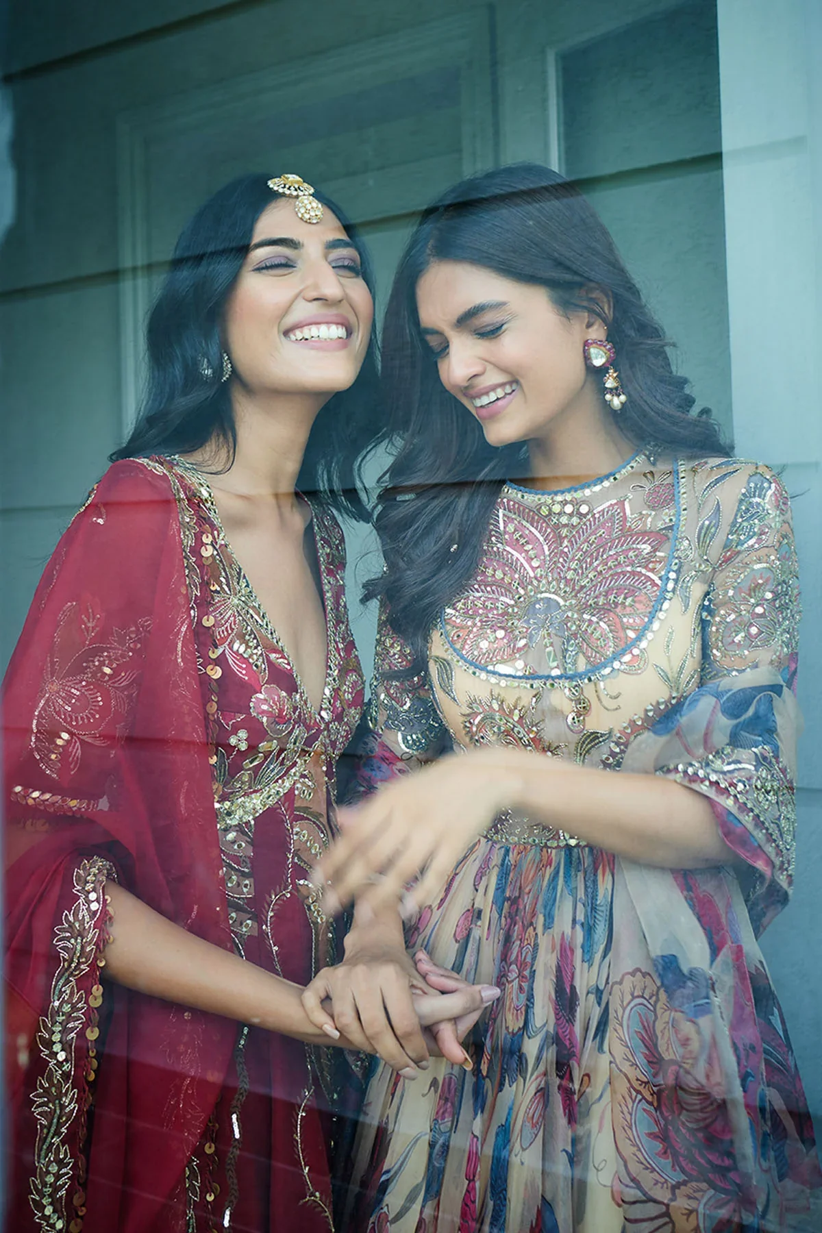 Anabia - Embroidered Front Open Kalidar with Pants and Dupatta - Image 8