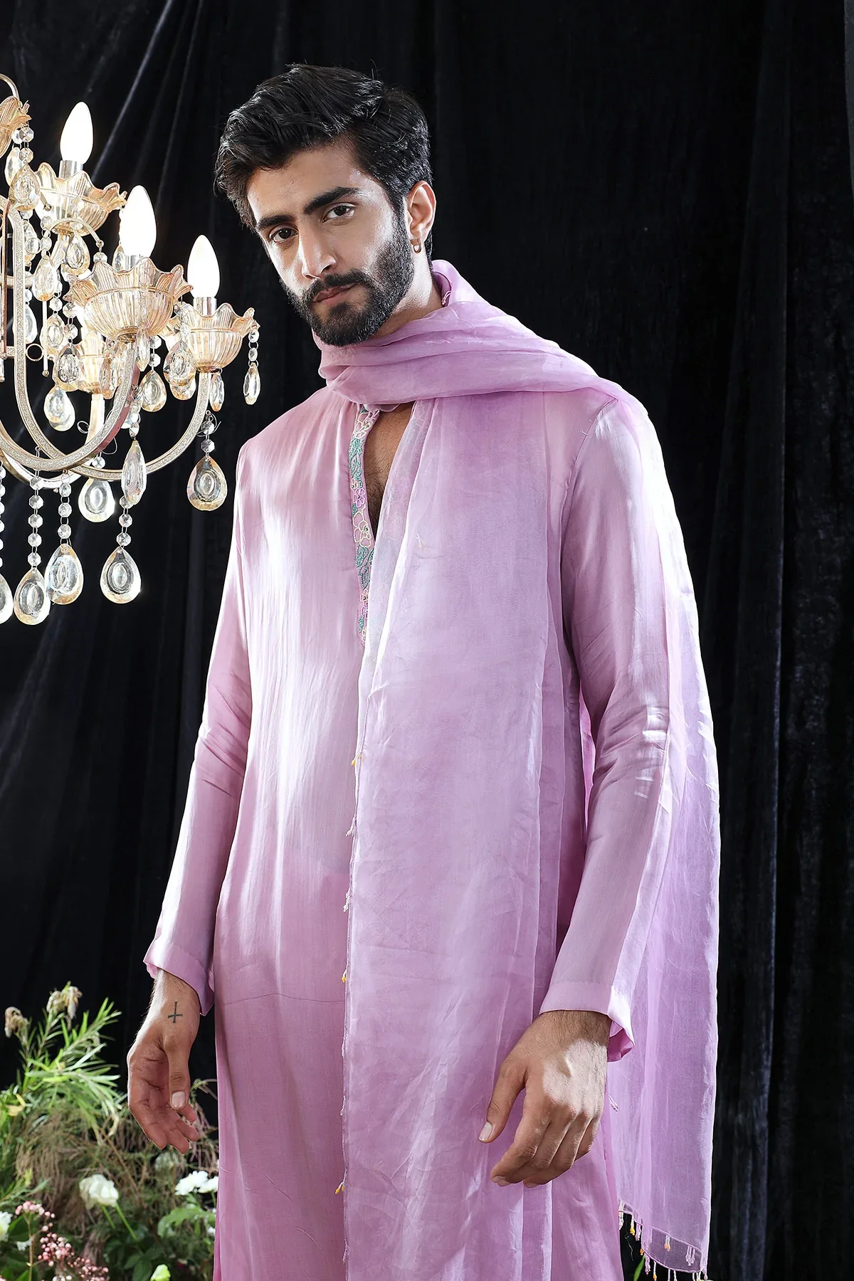 Andre Hand Embroidered Kurta - Image 4