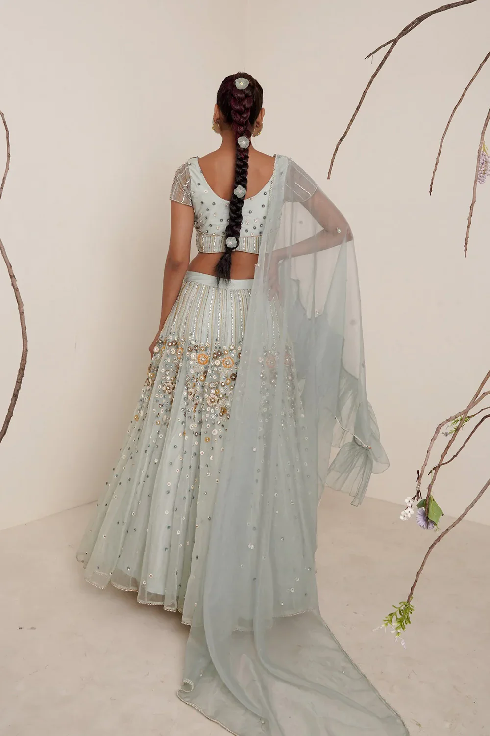 Aqua Lehenga - Image 2