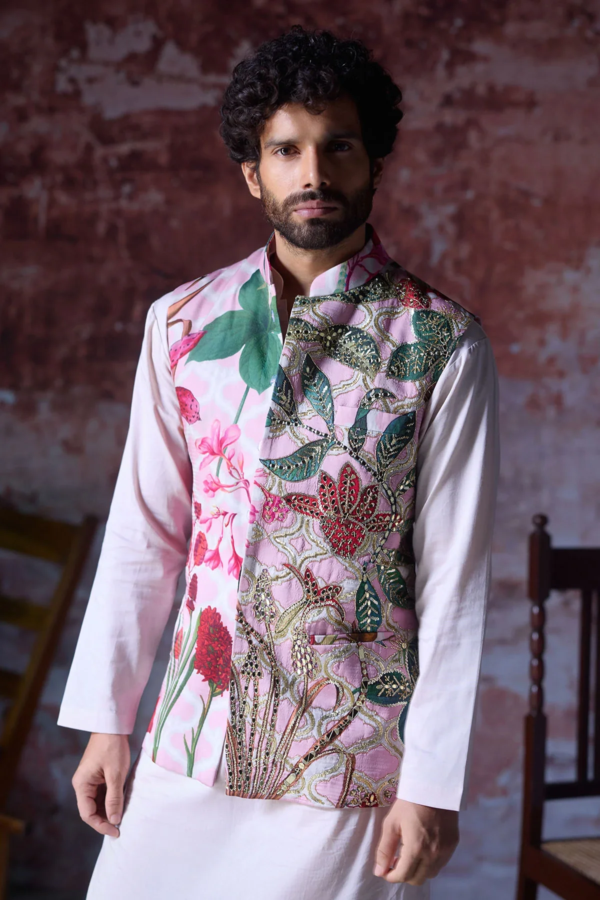 ASEEM - Embroidered Bandi Set - Image 2