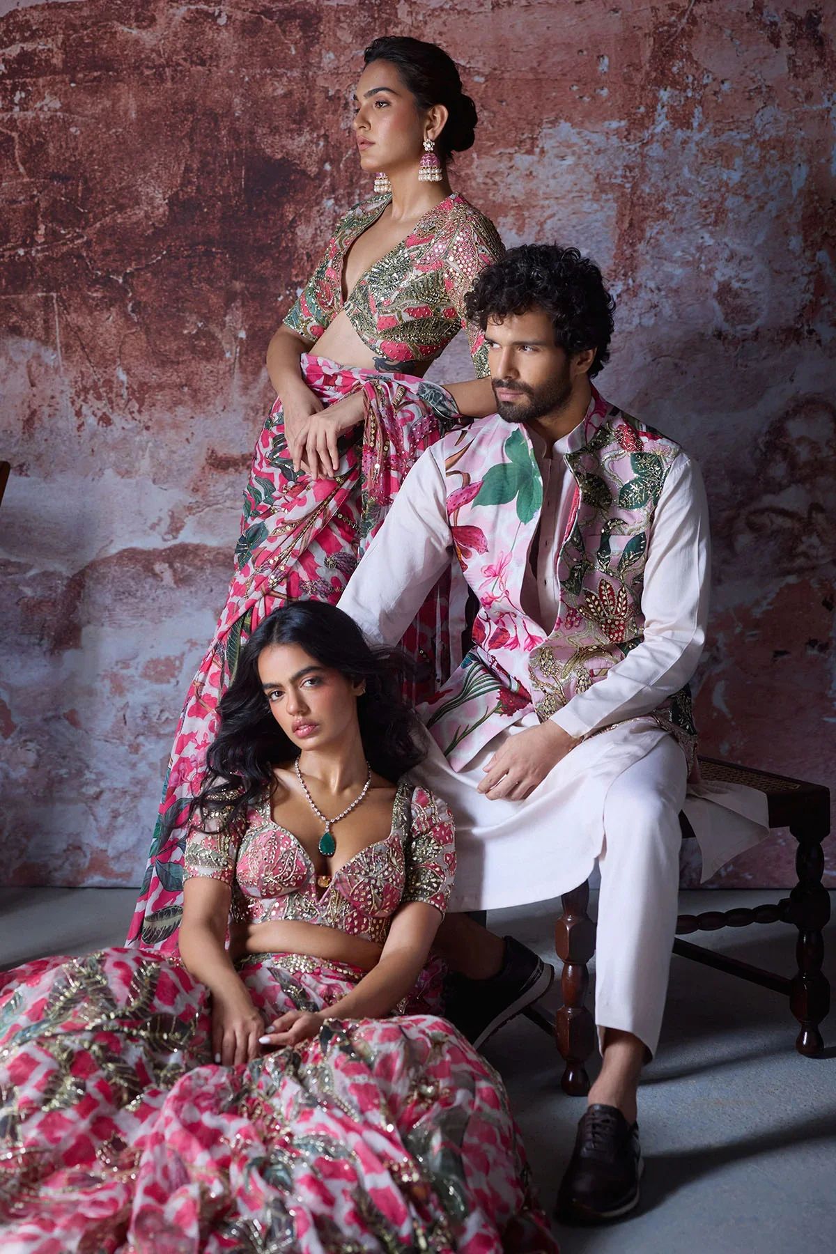 ASEEM - Embroidered Bandi Set - Image 5