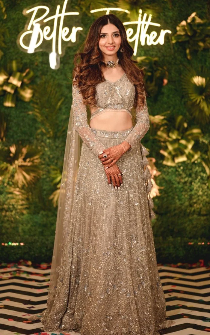 Ash Grey Lehenga - Image 2
