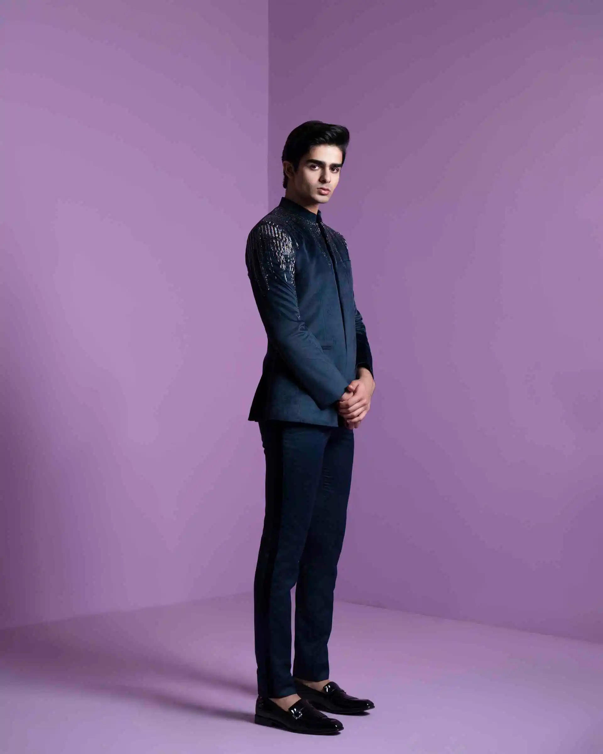 Astral Prism Bandhgala Set - Image 4