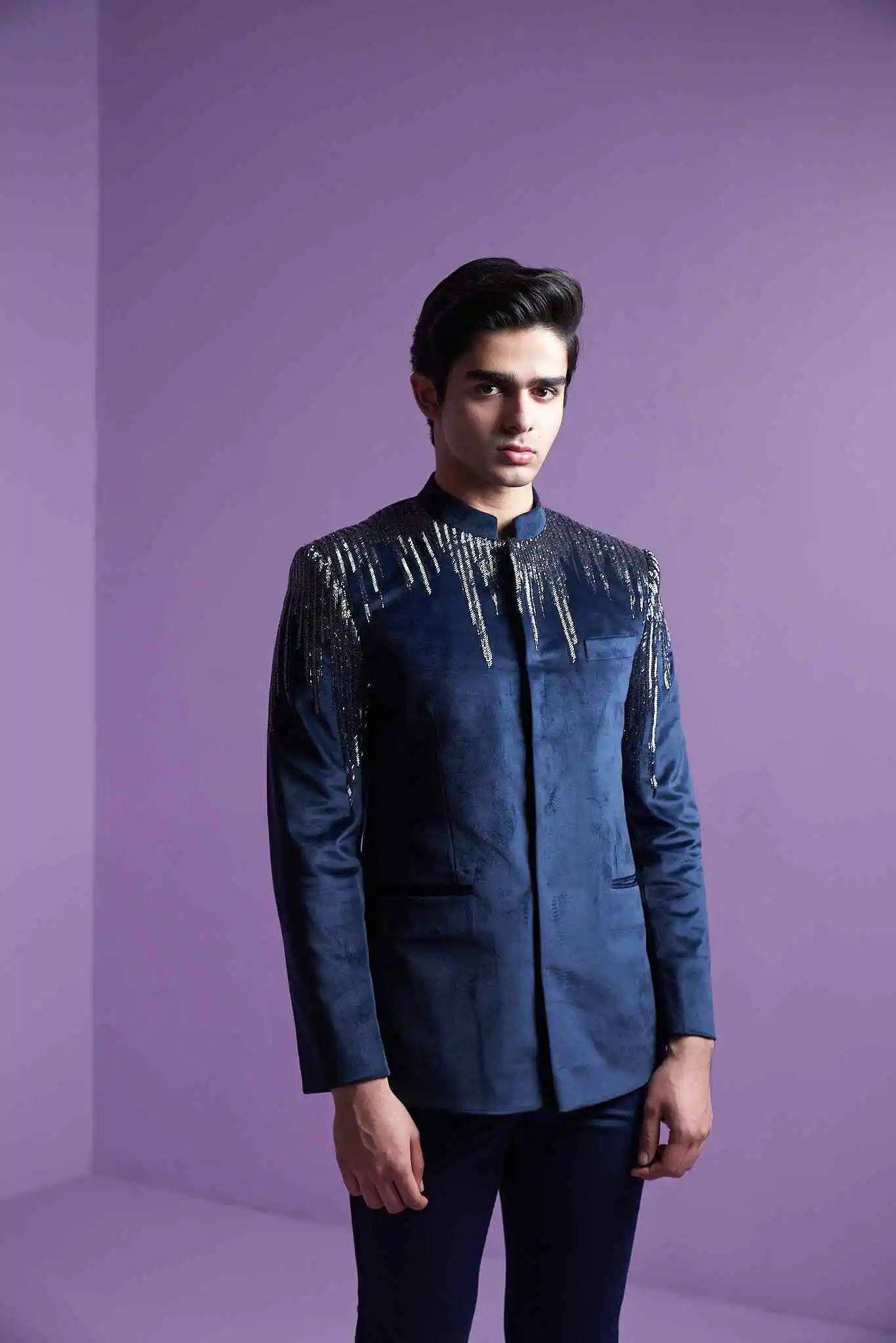 Astral Prism Bandhgala Set - Image 6