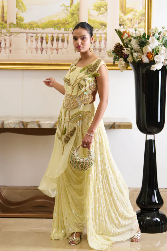 Athena - Lemon Yellow Co-Ord Set - Image 3