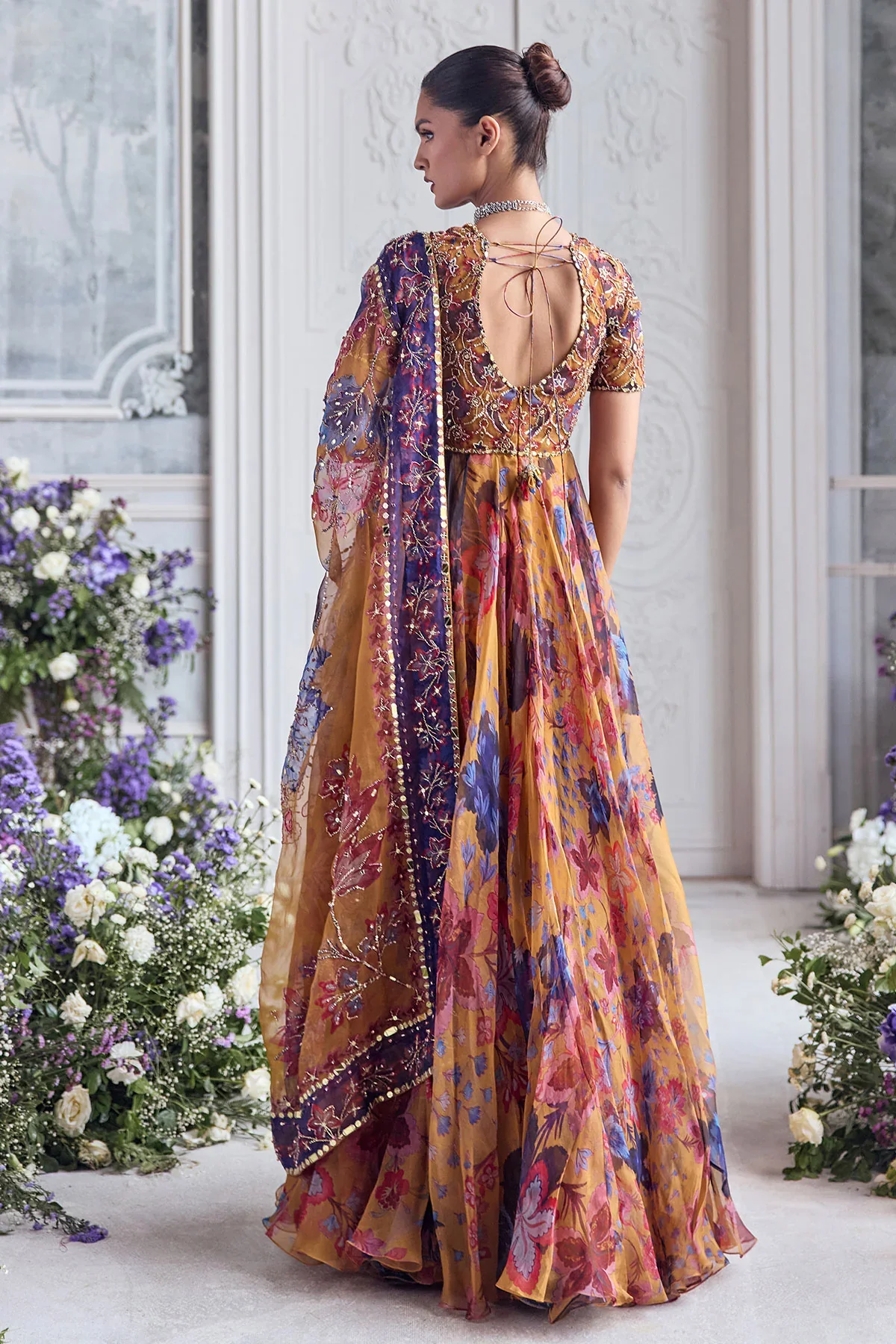 AVAIA - Embroidered Choli Cut Anarkali - Image 5