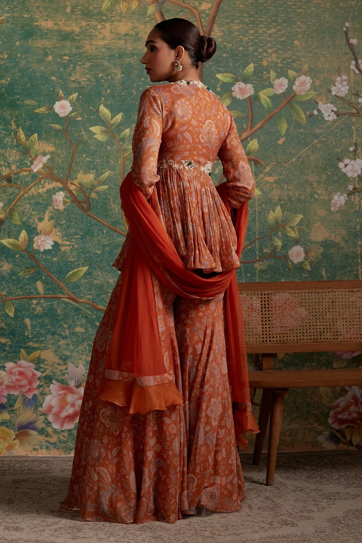 AWESPRING - Peplum Sharara Set - Image 3