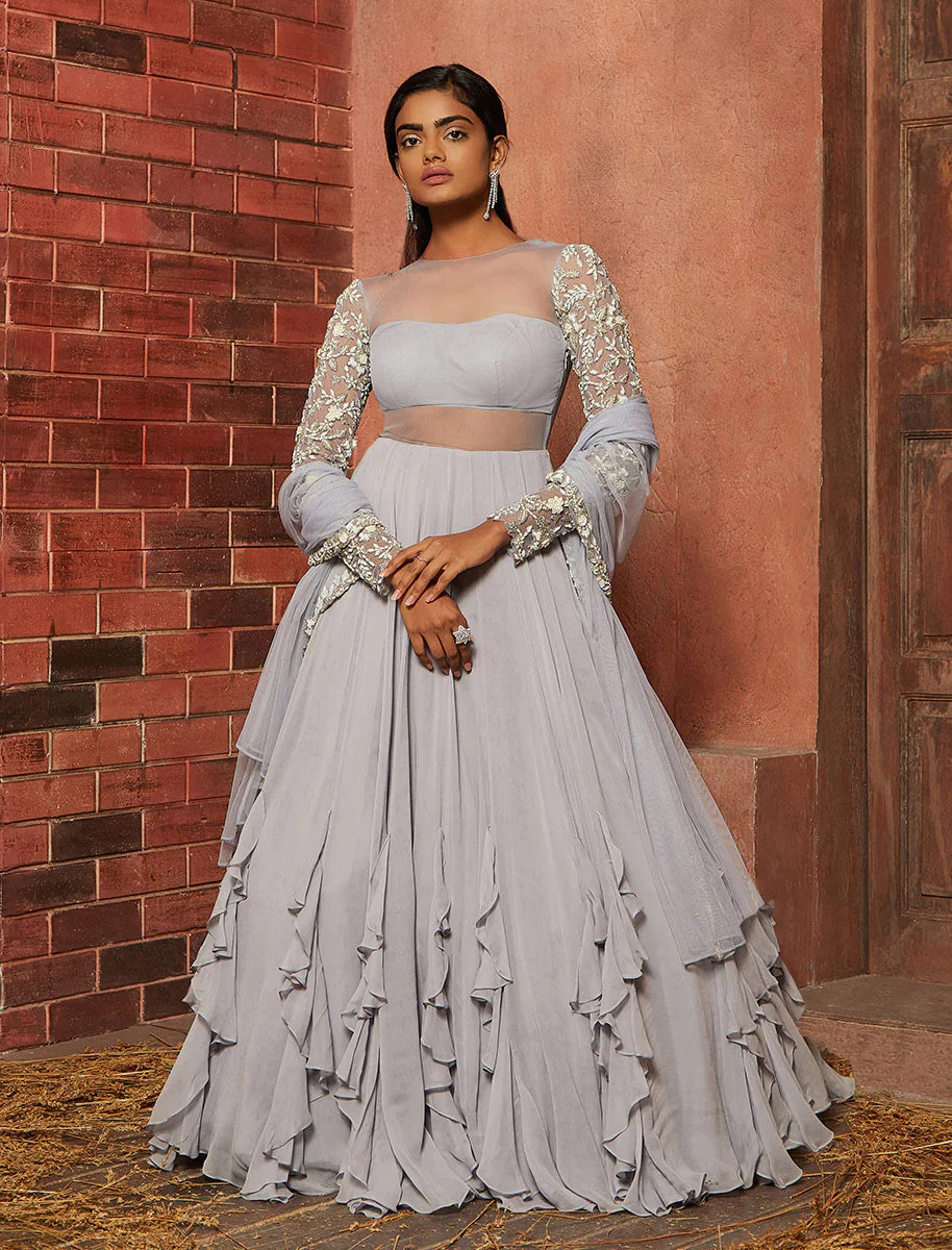 AYRE - Lilac Net and Georgette Based Anarkali