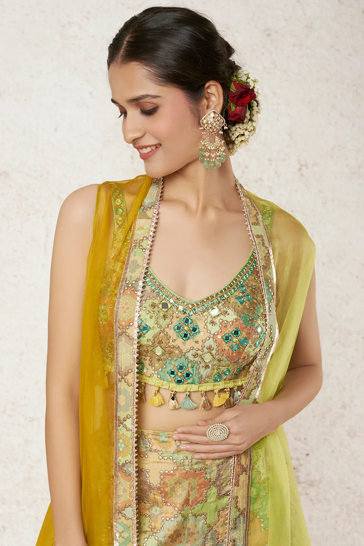 Barkha Sharara Set With Cape - Image 3