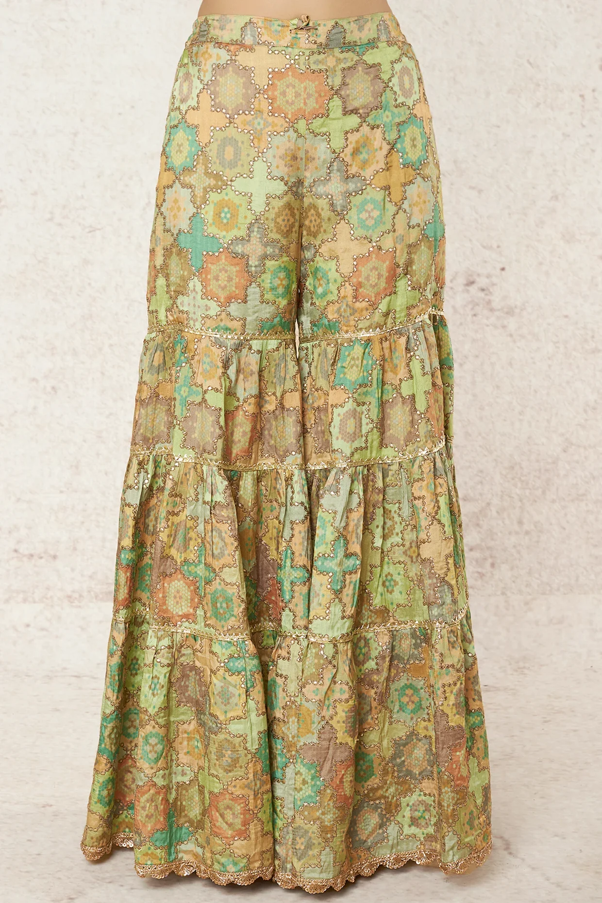 Barkha Sharara Set With Cape - Image 4