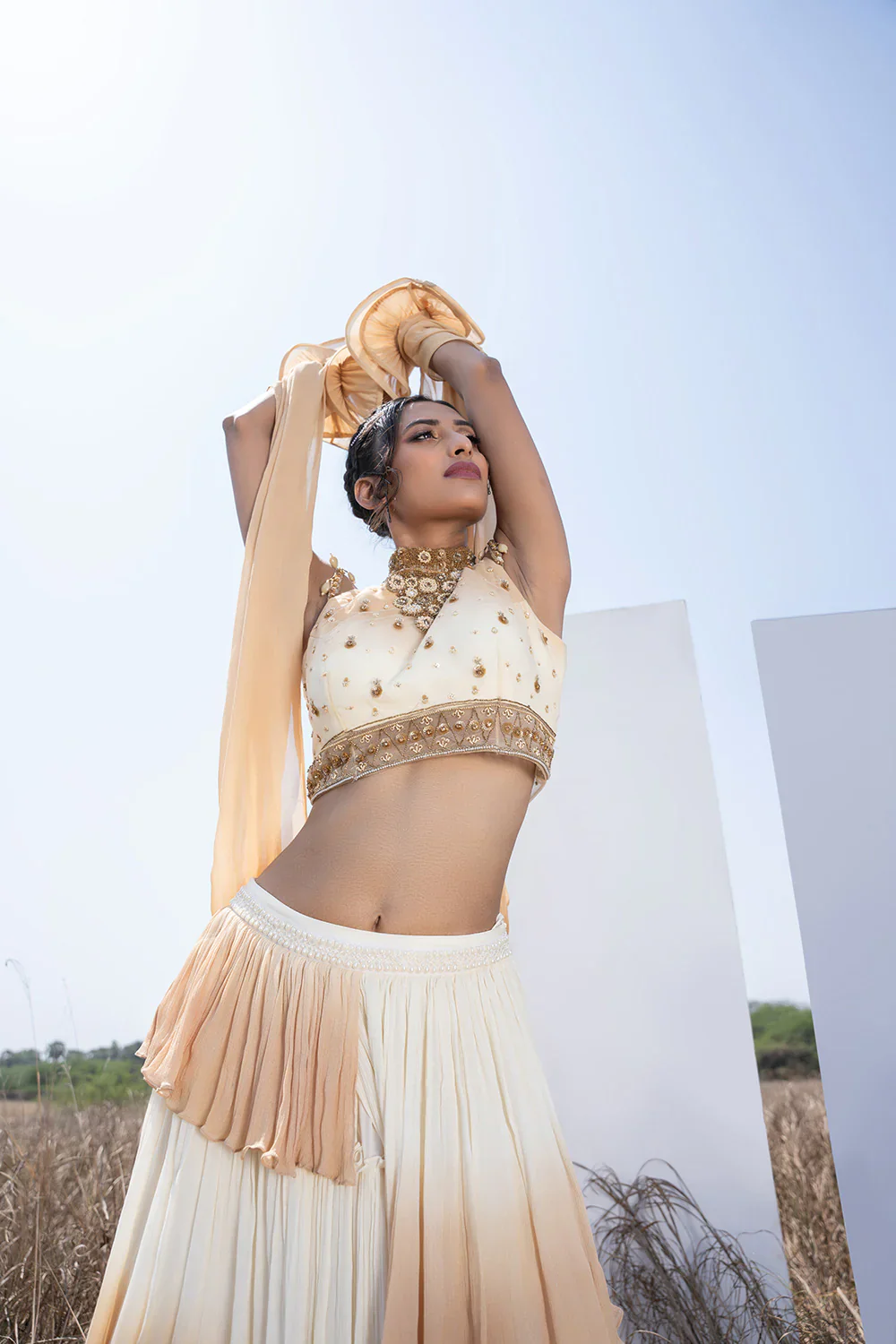 Beige Lehenga - Image 4