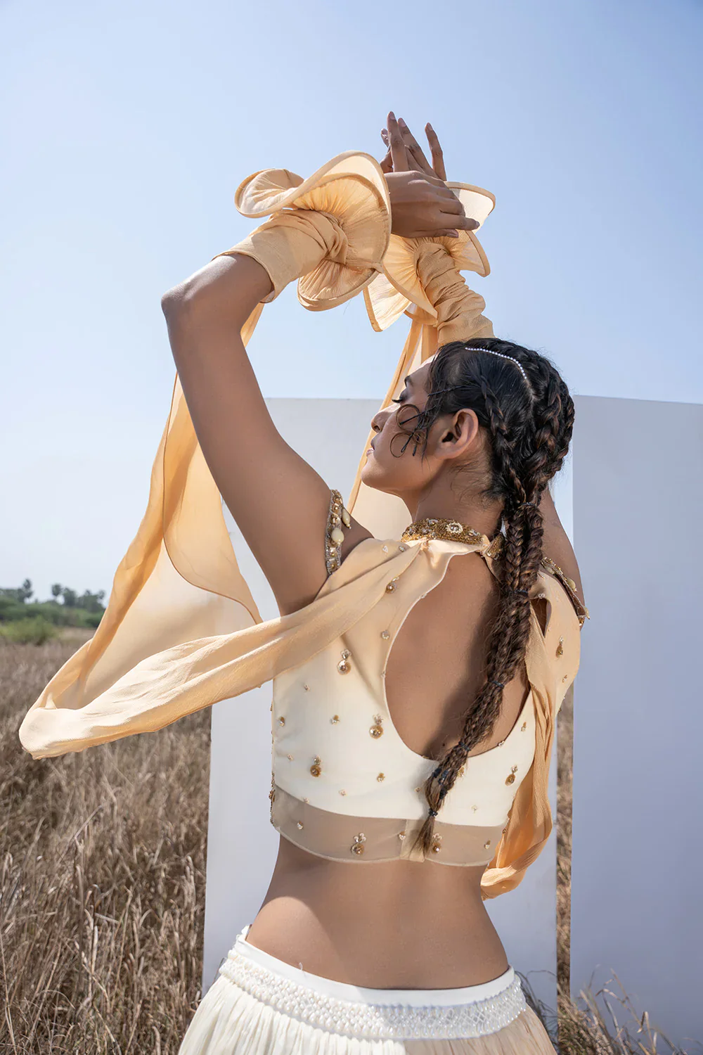 Beige Lehenga - Image 5