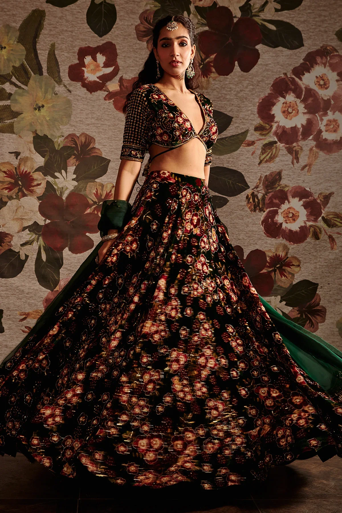 Black Lehenga Set - Image 10