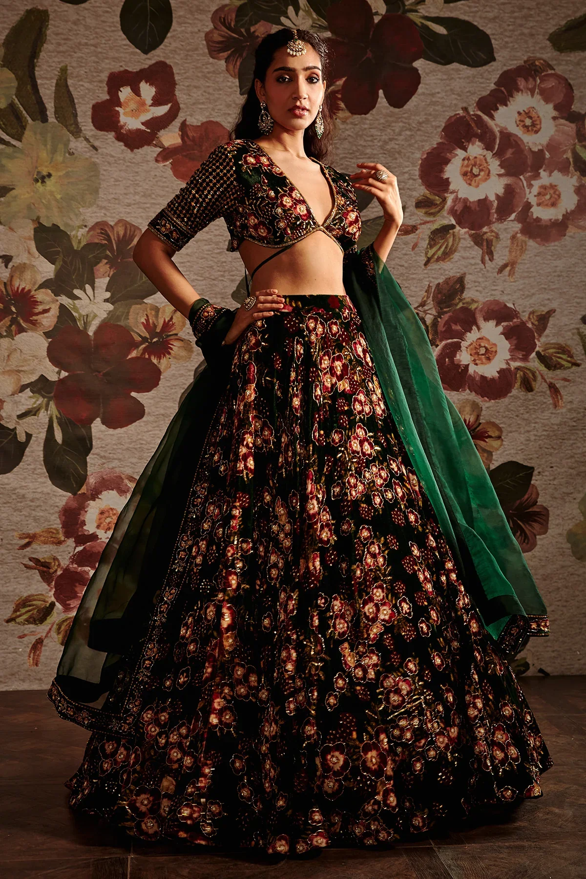 Black Lehenga Set - Image 11