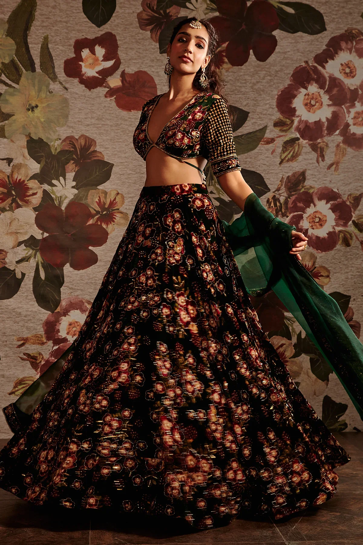 Black Lehenga Set - Image 12
