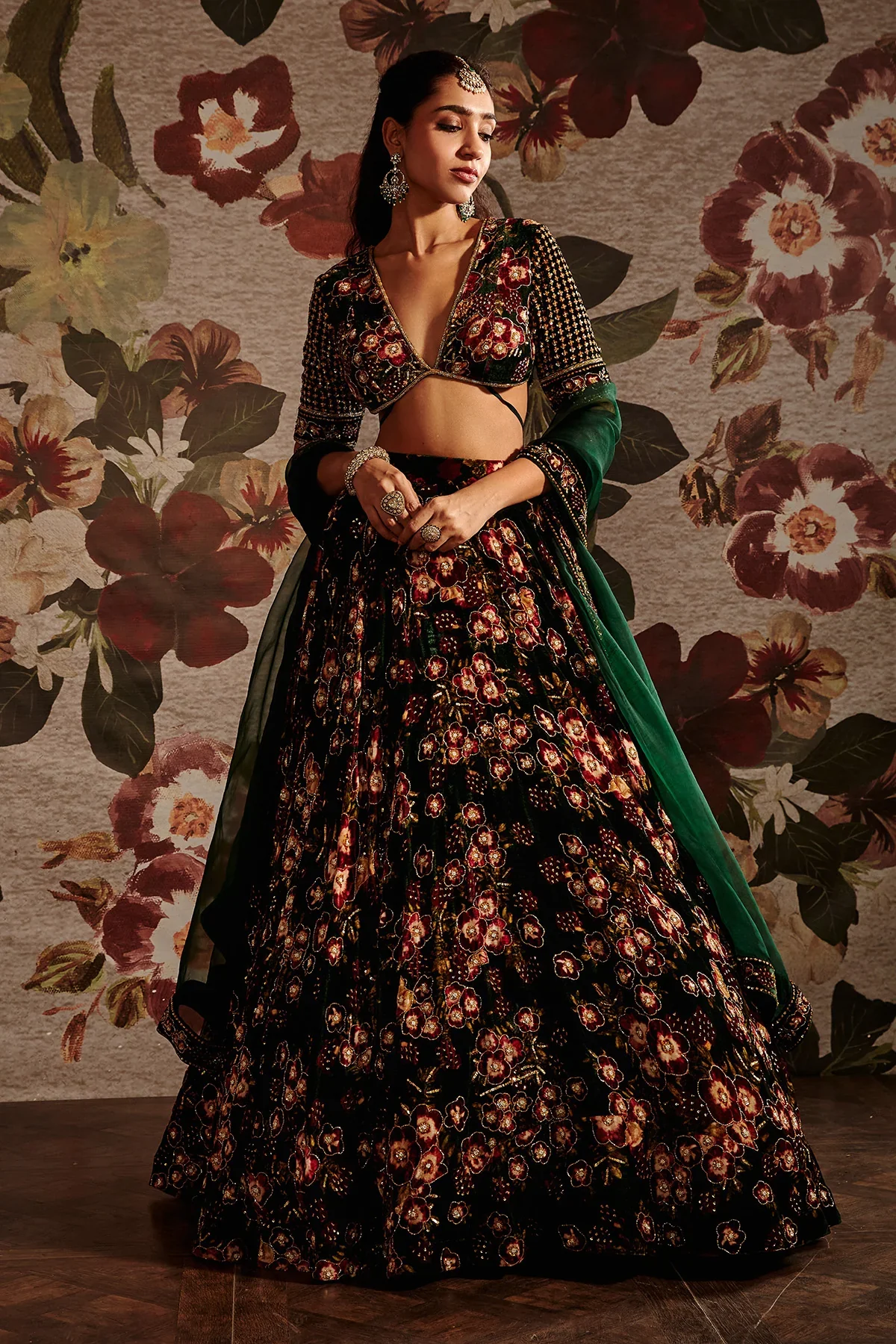 Black Lehenga Set - Image 14
