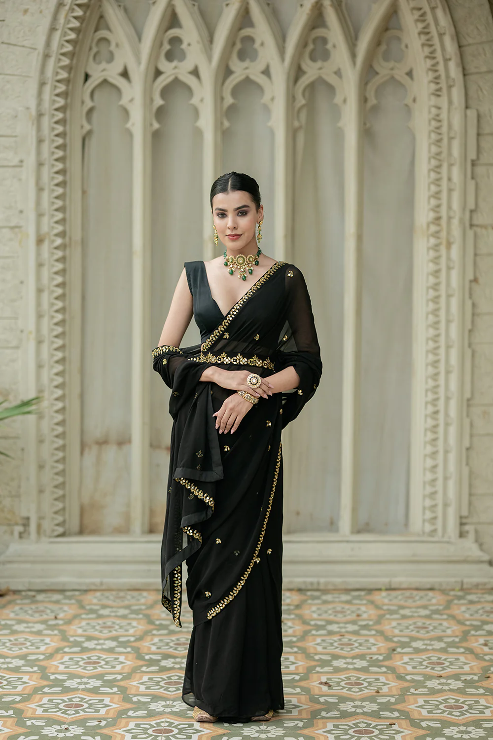 Black Saree - Image 3