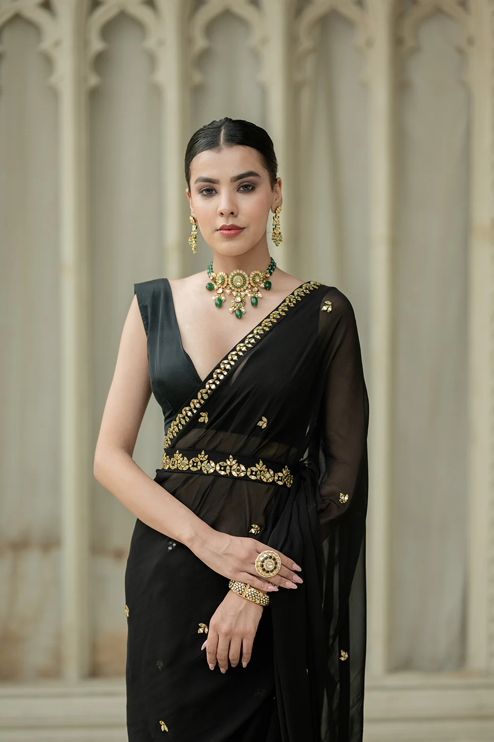 Black Saree - Image 4