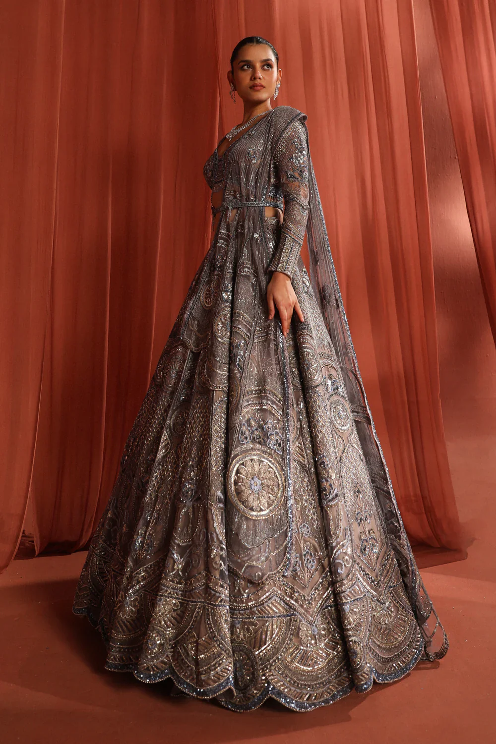 Blooming Geometry Lehenga - Image 2