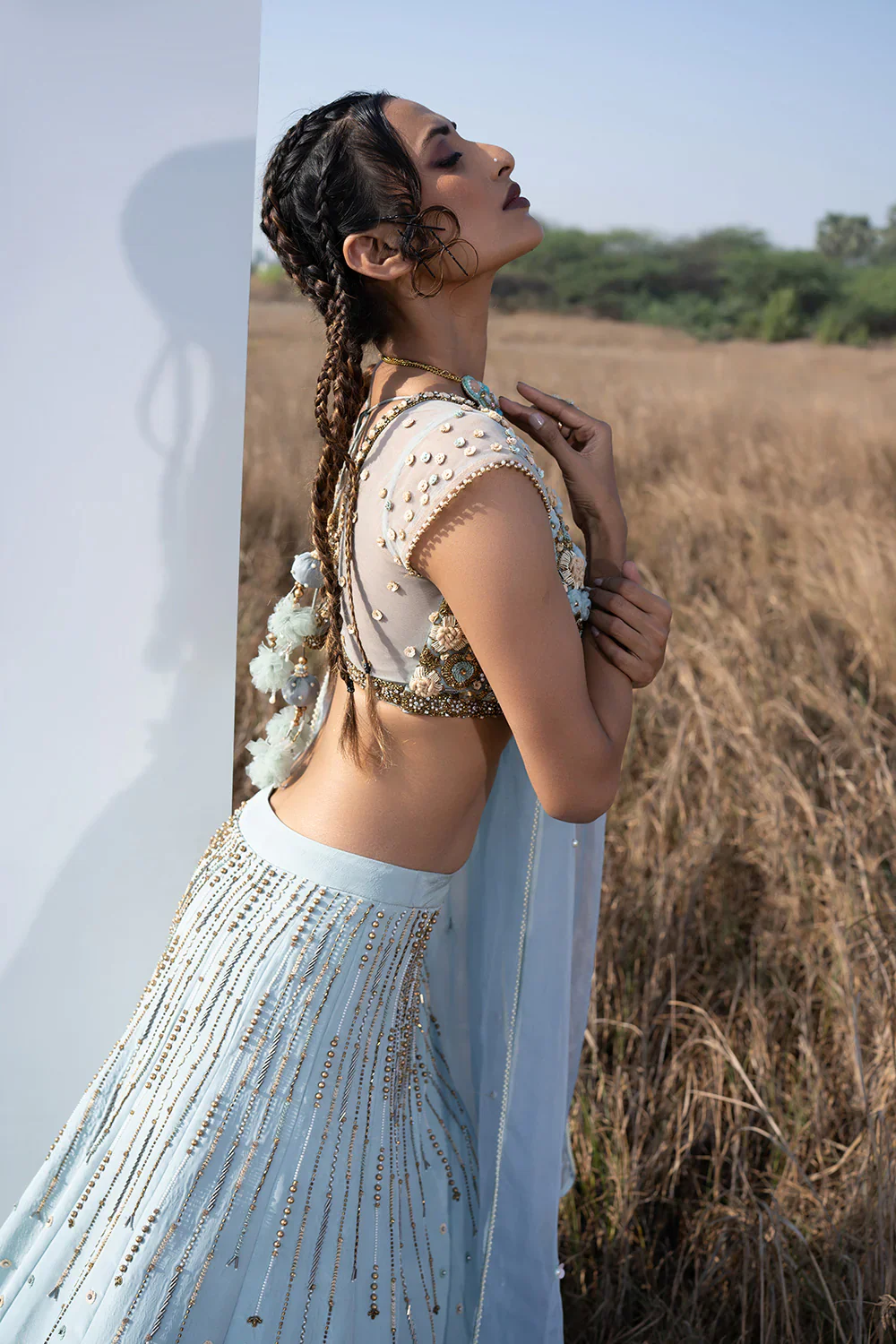 Blue Lehenga - Image 4