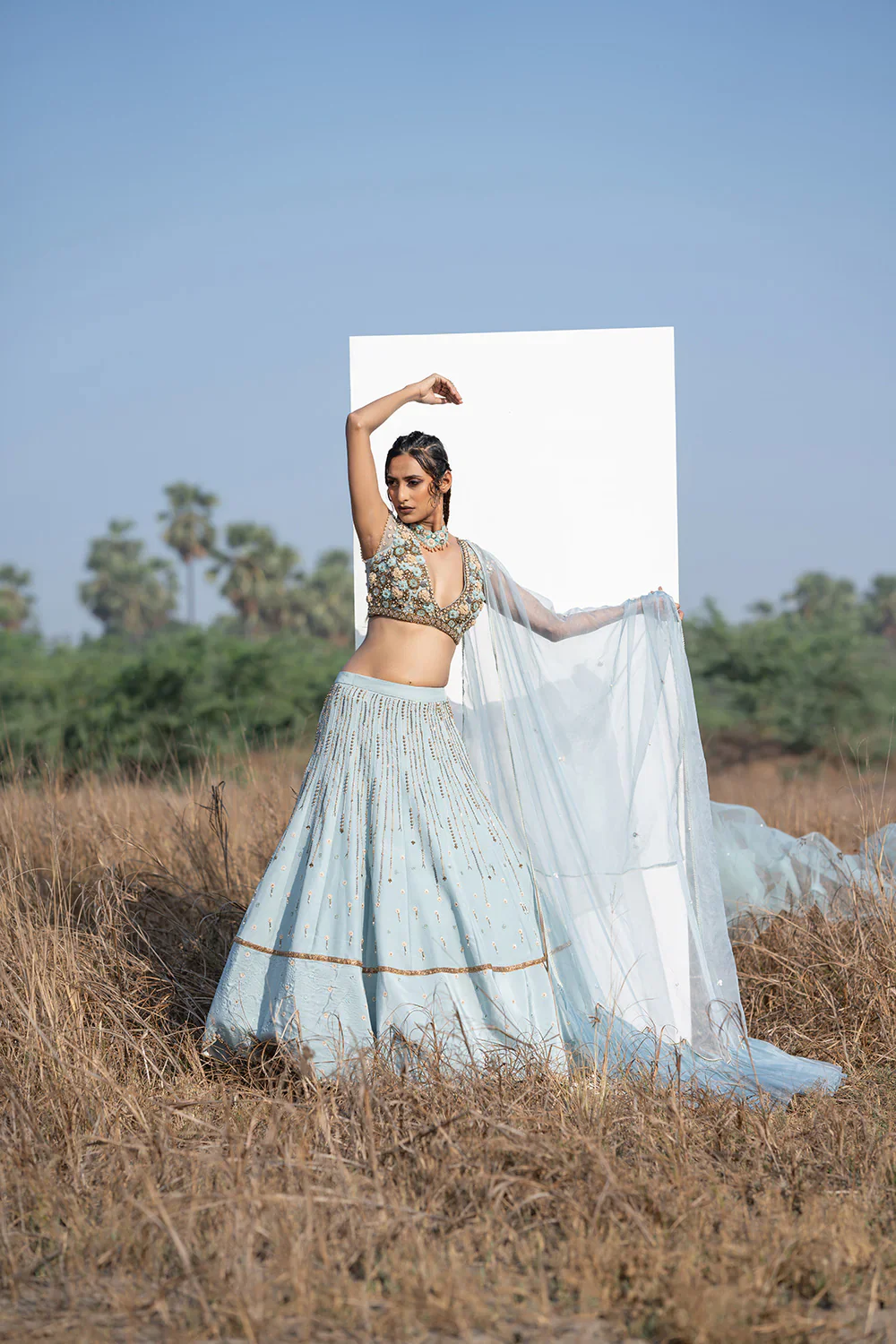 Blue Lehenga - Image 9