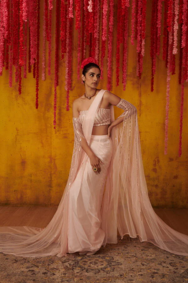 Blush Saree - Image 2