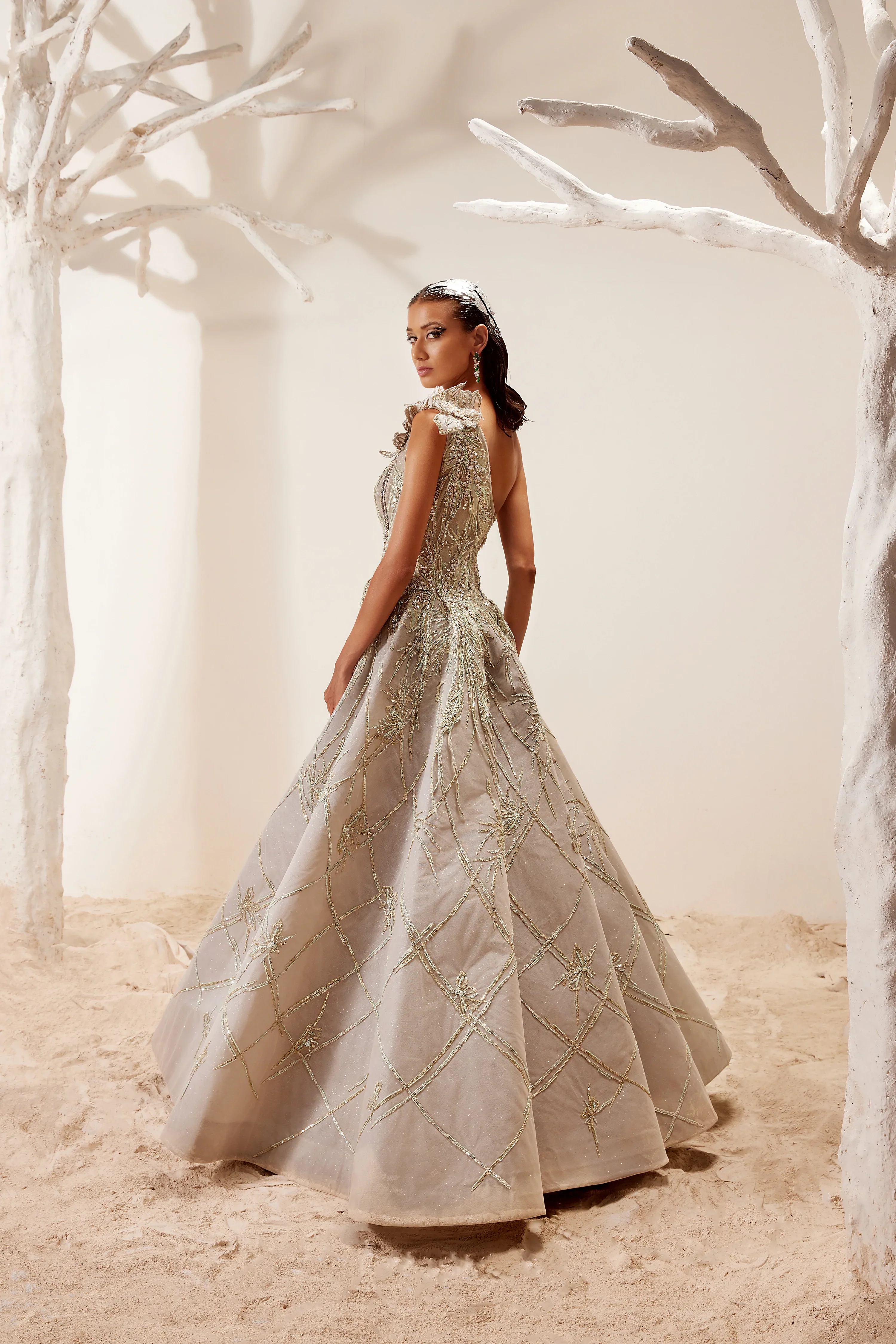 Bold Floral Gown - Image 4