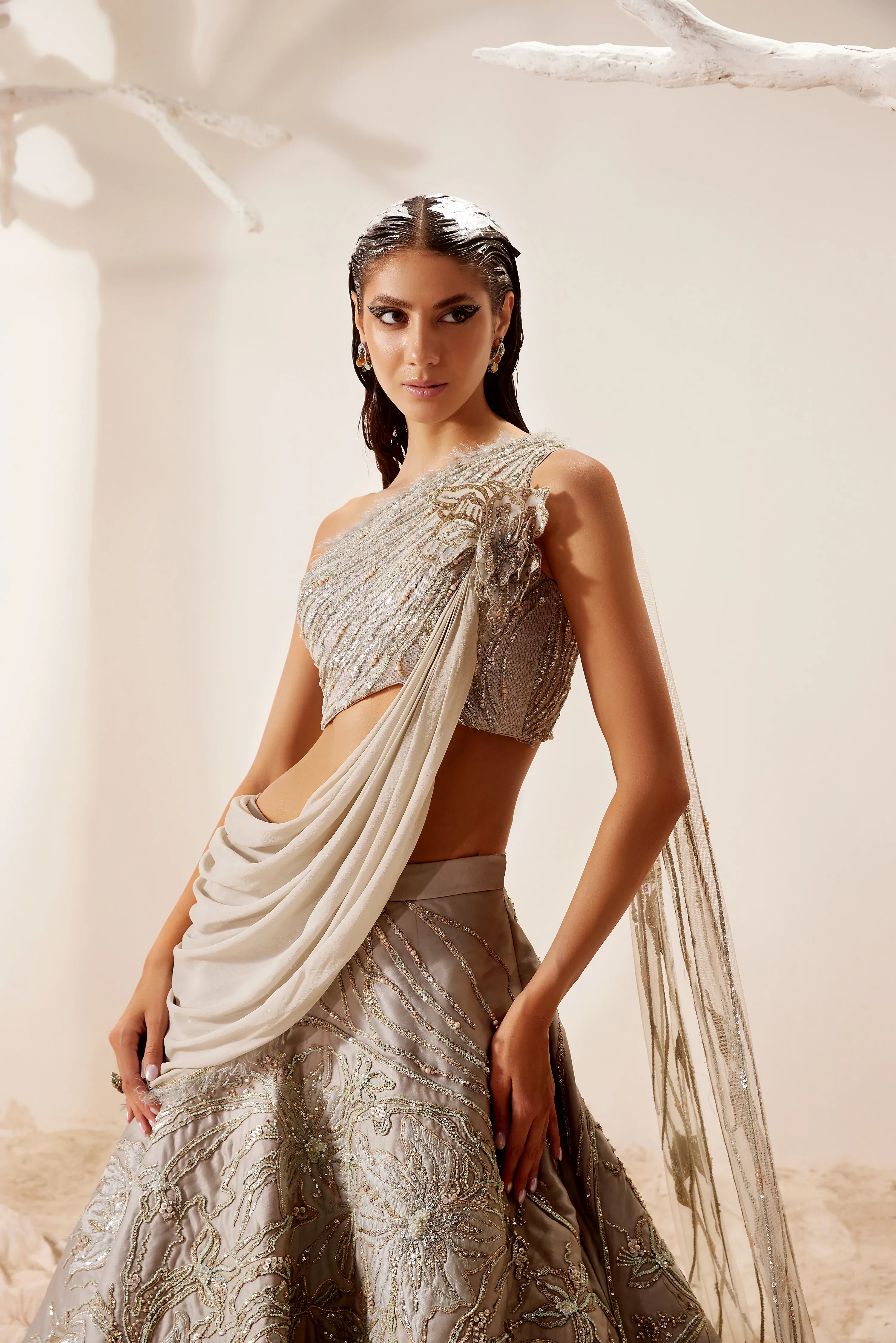 Bold Floral Top and Skirt - Image 5
