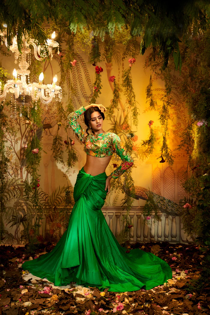 BRAHMA KAMAL Skirt Set - Image 3
