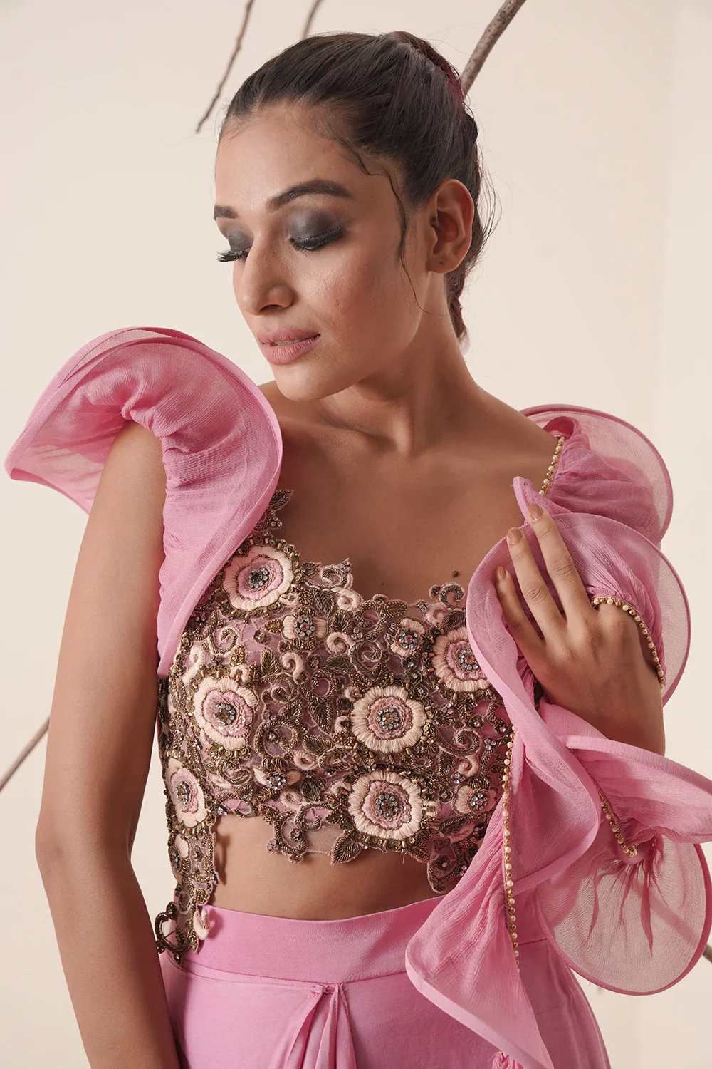 Bright Bubble & Gum Pink Skirt Set - Image 5