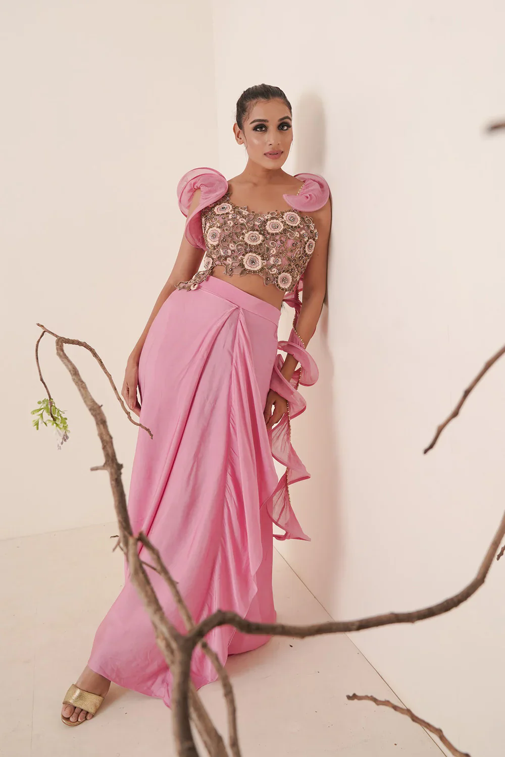 Bright Bubble & Gum Pink Skirt Set - Image 7