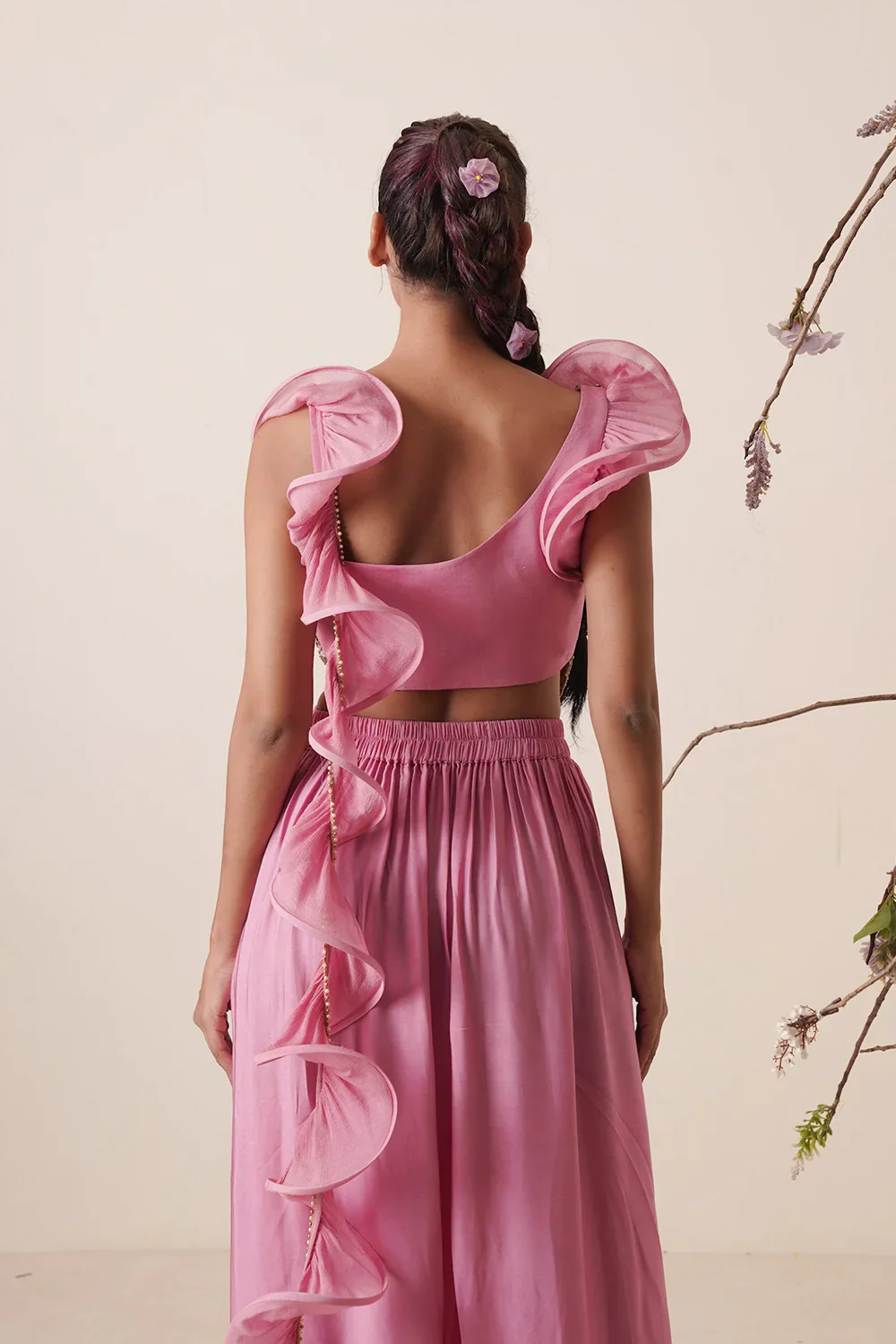 Bright Bubble & Gum Pink Skirt Set - Image 8