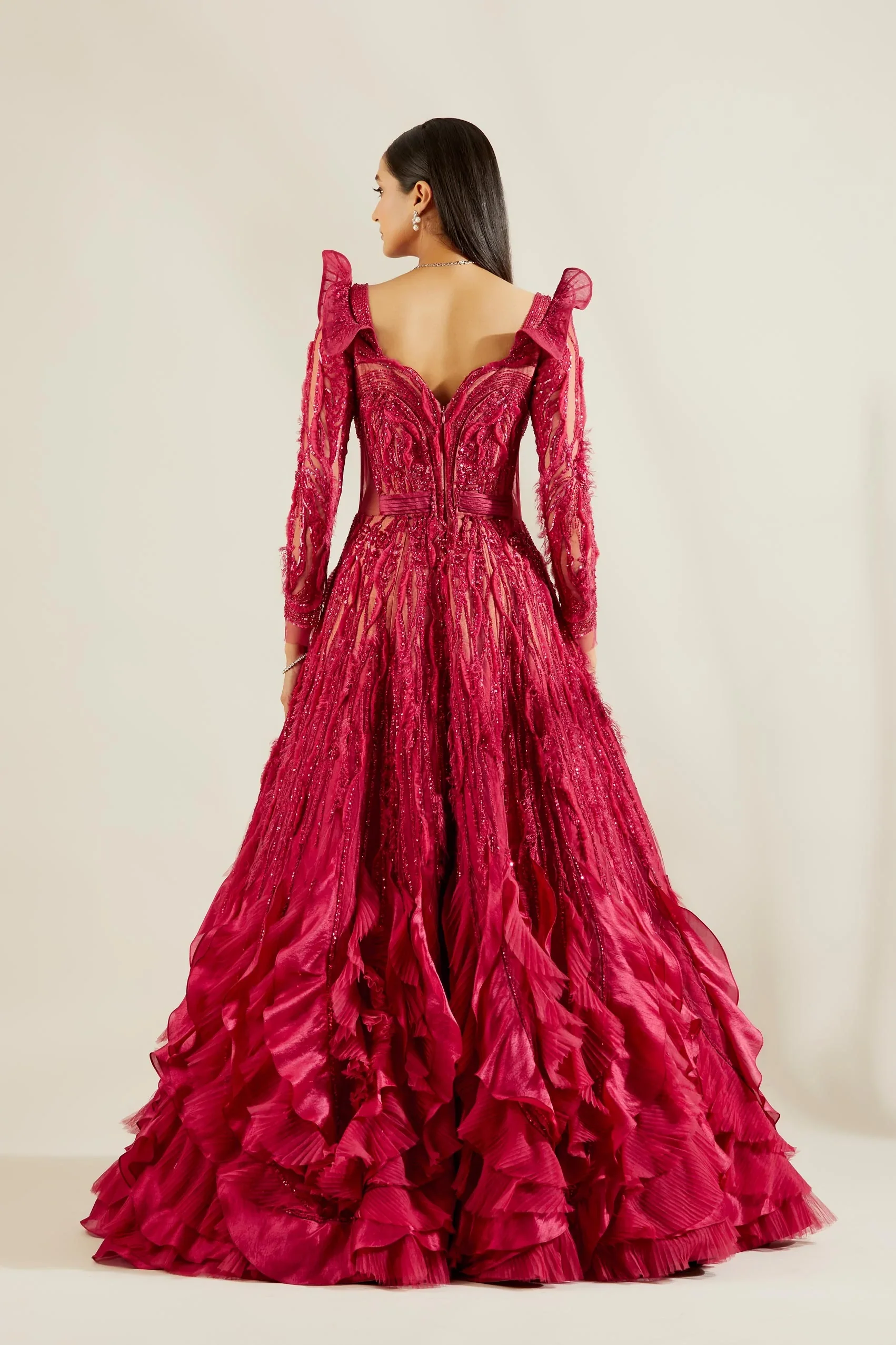 Brill Crimson Gown - Image 2
