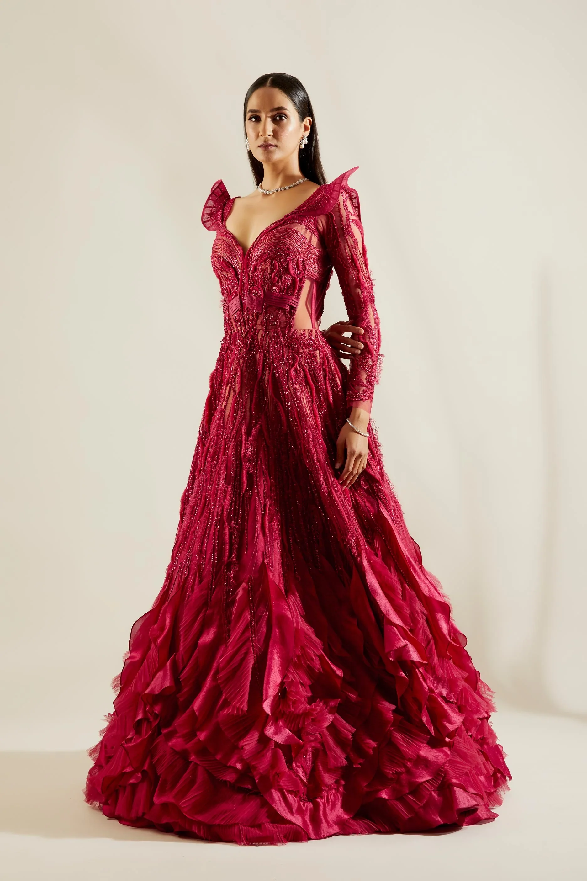 Brill Crimson Gown - Image 5