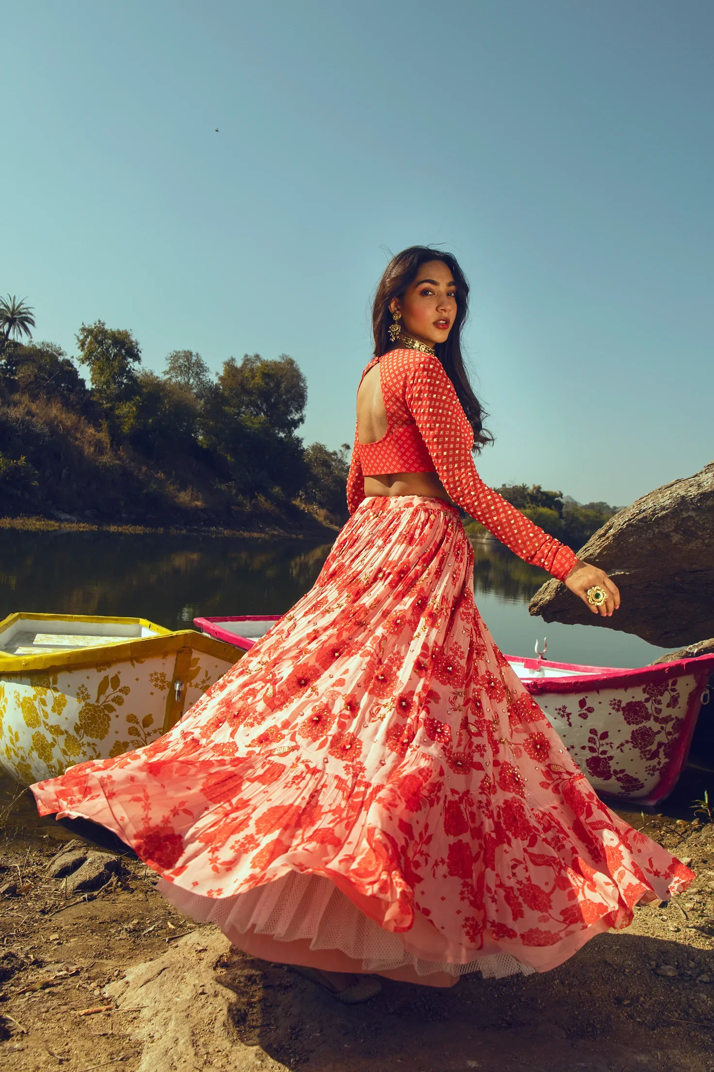 Butti Printed Lehenga Set - Image 3