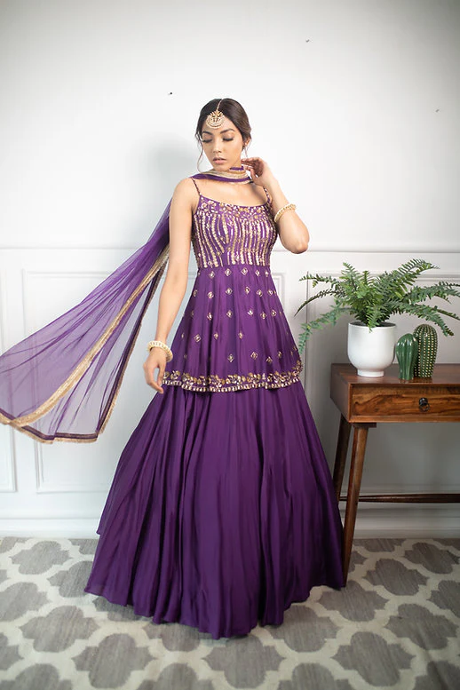 Camellia Peplum Lehenga Set - Image 2