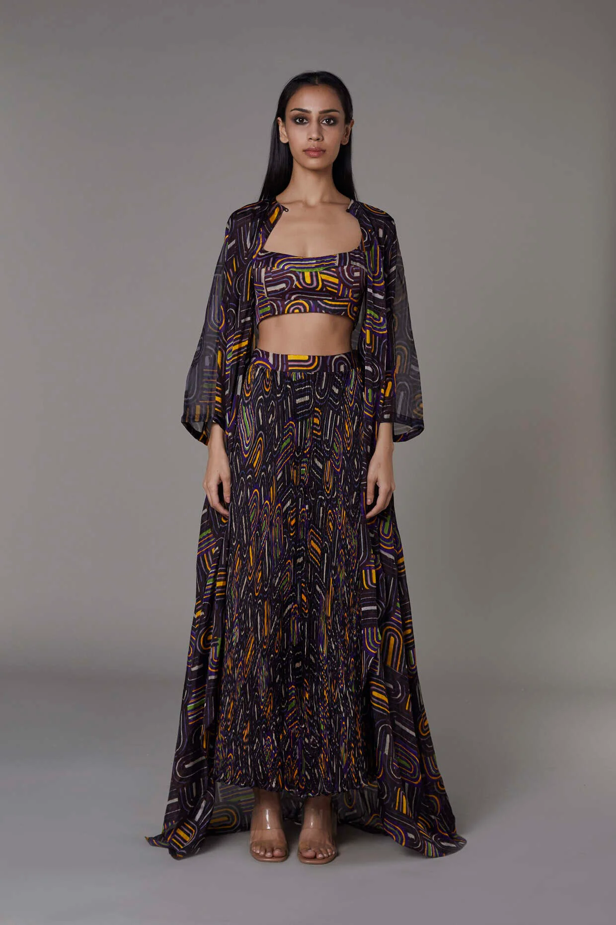 Cape, Bustier & Skirt