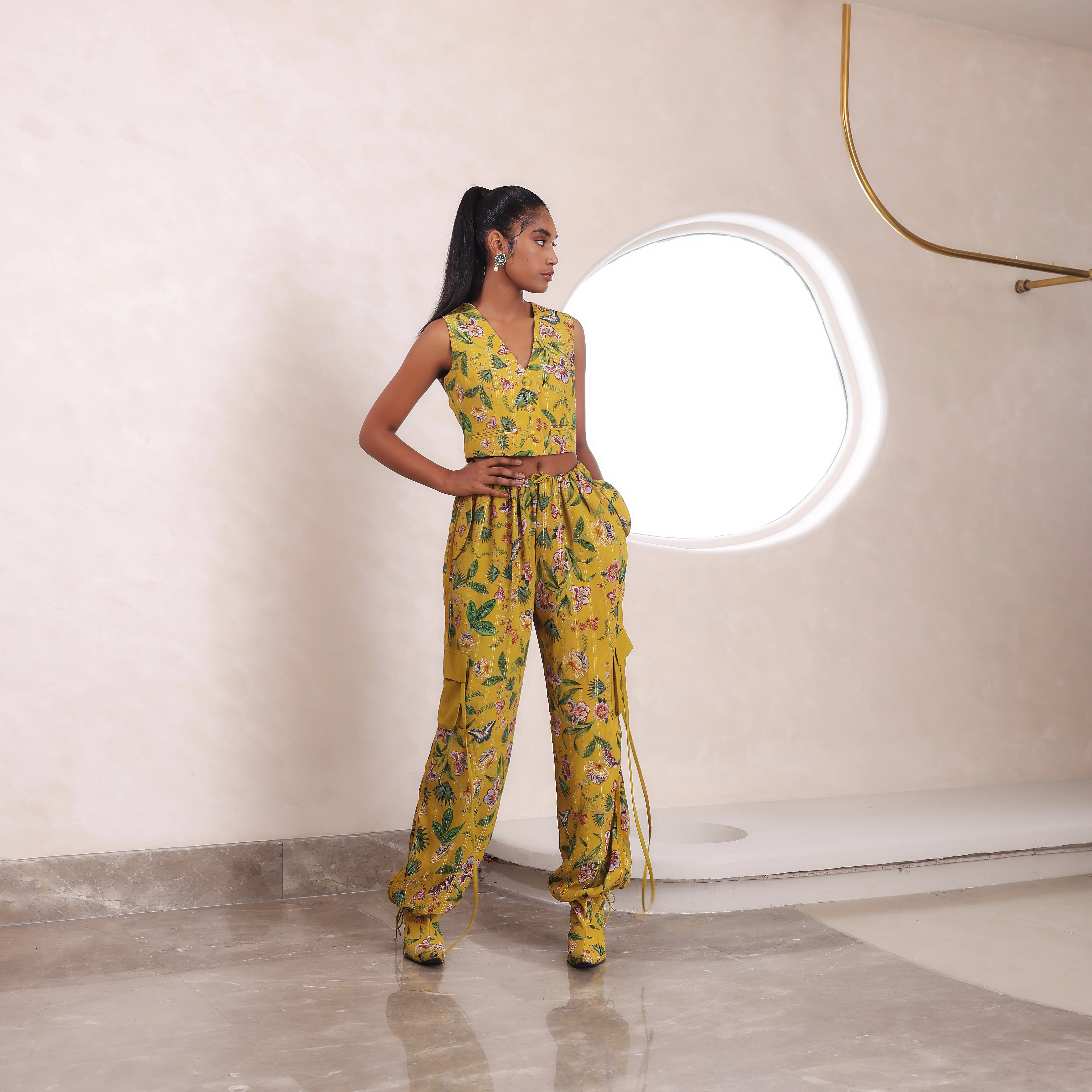 INDIRA - Cargo Pant With Waist Coat - Image 2
