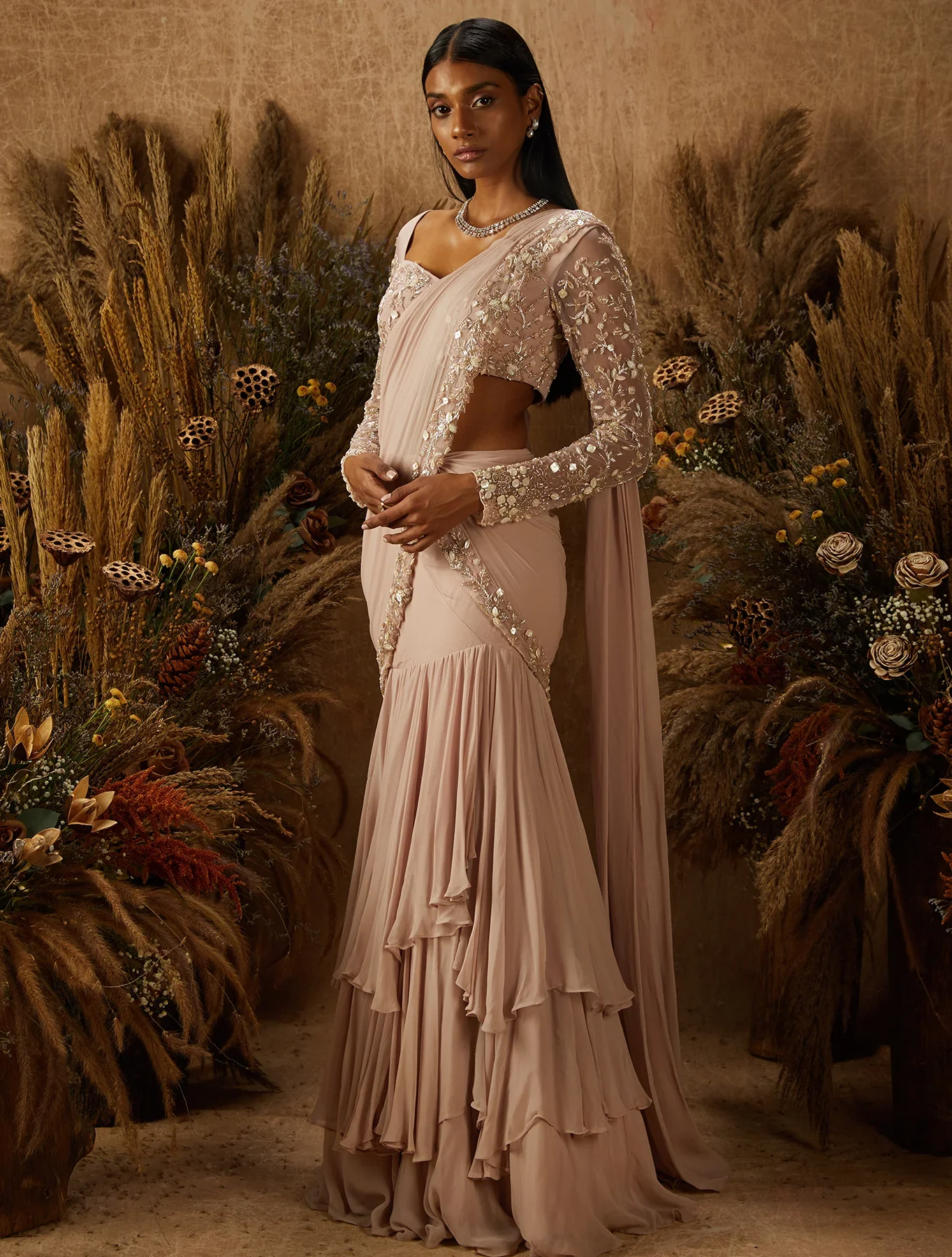 CELCI - Dusty Pink Layered Skirt - Image 3