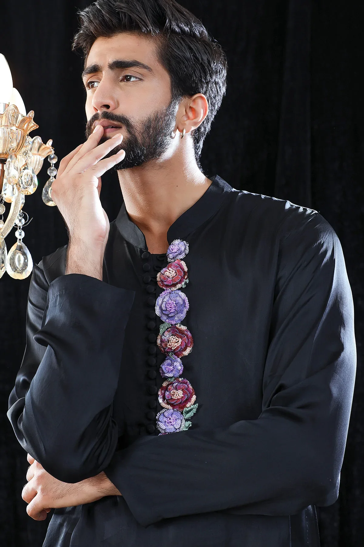 Clementleon Hand Embroidered Jacket & Kurta - Image 3